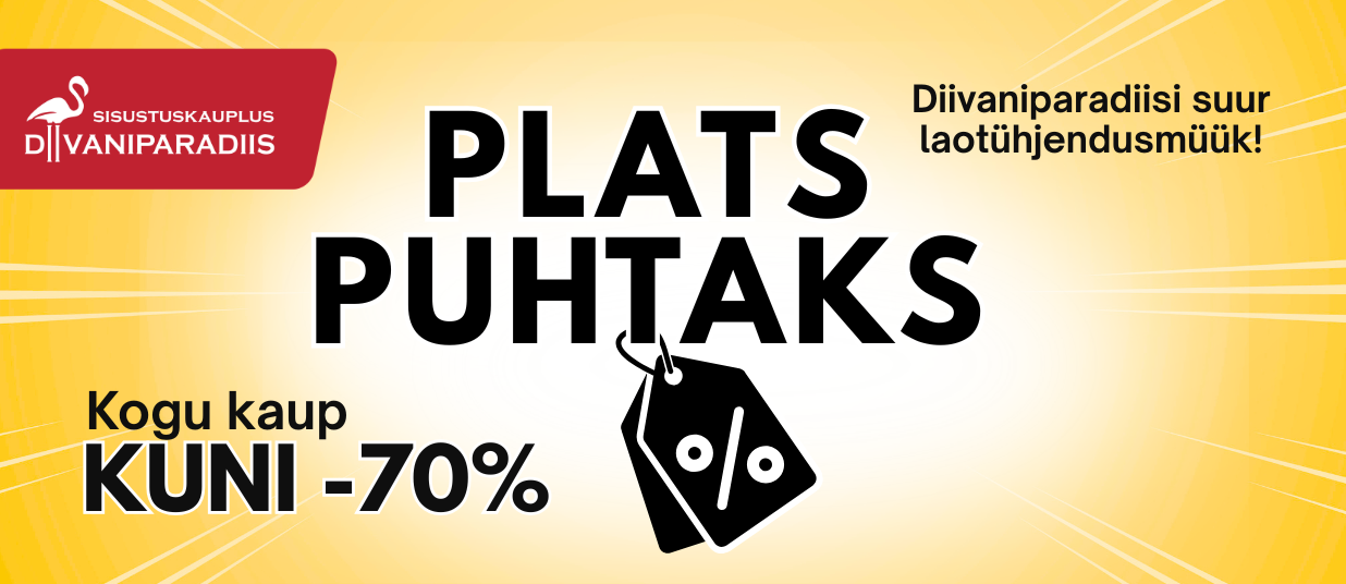 Kogu kaup kuni -70%!